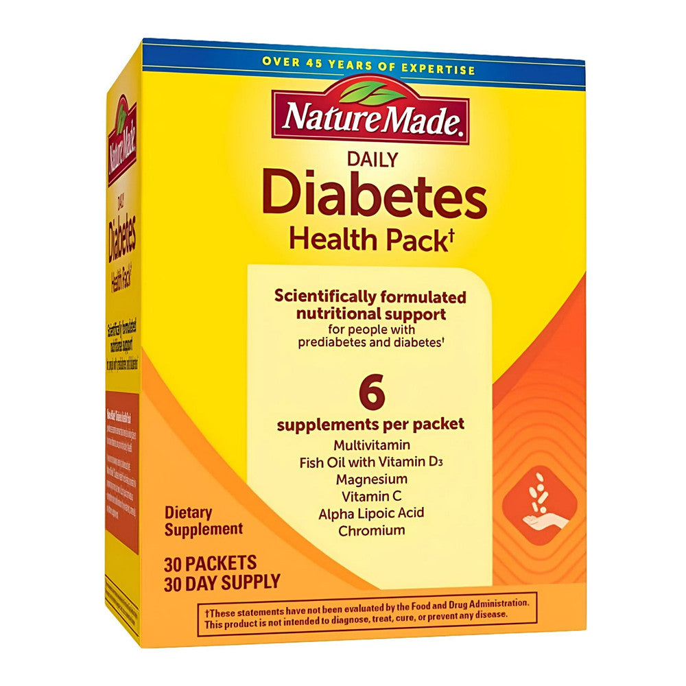 Nature Made Diabetes Health Pack For Multivitamin And Mineral Supplement - 30 Pack